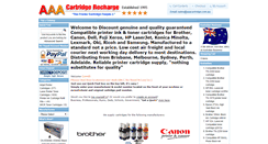 Desktop Screenshot of aaacartridge.com.au